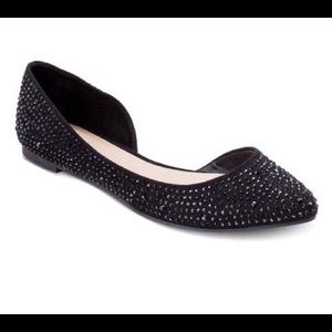 🎉MUST GO🎉 Mossimo black rhinestone flats